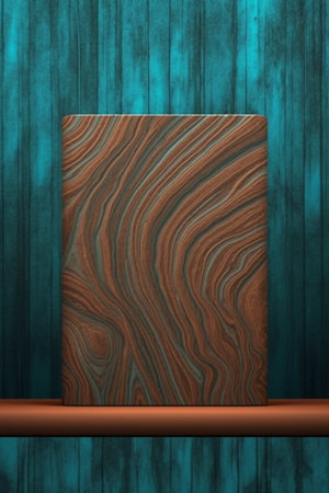 Wooden background with space for your text. 3D illustration.の素材