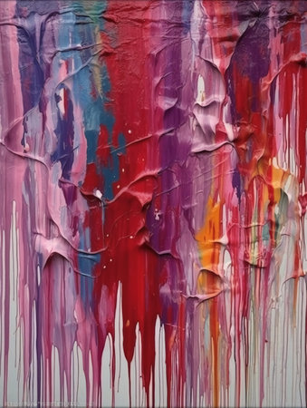 abstract background painted with oil paints on a palette of different colorsの素材