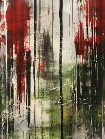 abstract grunge background with brush strokes and splashes of paintの素材