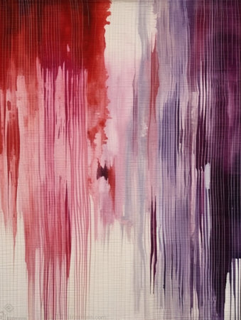 abstract background watercolors painting on canvas with stripes and linesの素材