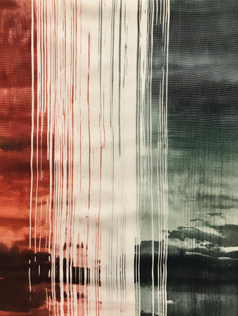 Watercolor painted background with grunge texture and brushstrokes.の素材