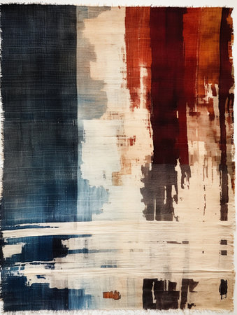 Abstract grunge background with brushstrokes of paint in different colorsの素材