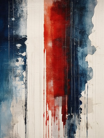 abstract background painting on canvas with red and blue colors, watercolorの素材