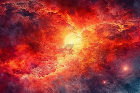 Fantasy space scene with planets, stars and nebula. 3D renderingの素材