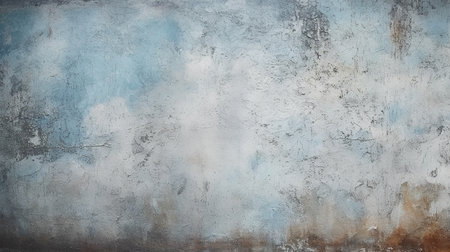 Grunge blue wall texture. Abstract background for design with copy space.の素材