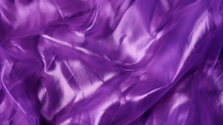 Purple satin texture background. Closeup of purple satin texture.の素材