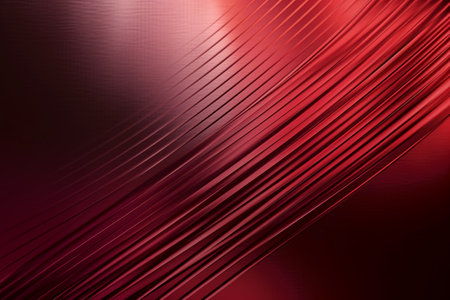 abstract red background with some smooth lines in it and some folds on itの素材