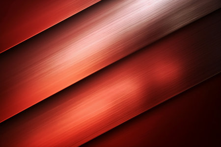 Red metal background with some smooth lines in it (close-up shot)の素材