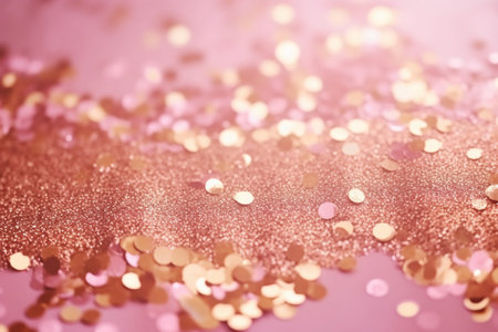 golden glitter Colorful texturel Blurred abstract background for birthday, anniversary, wedding, new year eve or Christmas.の素材