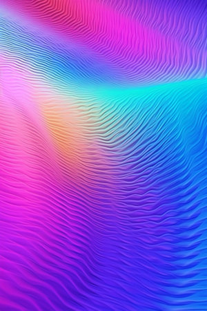 abstract background with smooth lines in blue and pink colors, digitally generated imageの素材