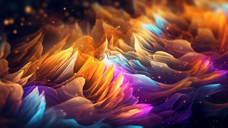 Abstract fractal. Fractal art background for creative design. Decoration for wallpaper, desktop, poster, cover booklet. Print for clothes, t-shirt. Creative illustration for designの素材
