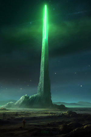 Fantasy alien planet. 3D illustration of a fantasy alien planet.の素材
