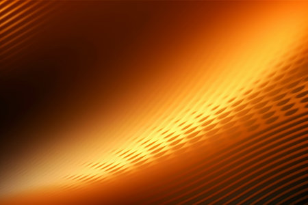 abstract background with smooth lines in orange and yellow colors, vector illustrationの素材