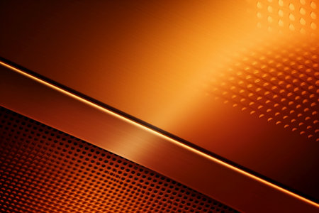 Metal background or texture and gradients shadow. Abstract orange background.の素材