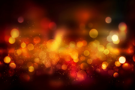 Abstract bokeh lights background. Christmas and New Year background.の素材