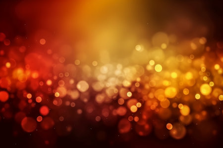 Abstract bokeh lights background. Festive Christmas and New Year background.の素材
