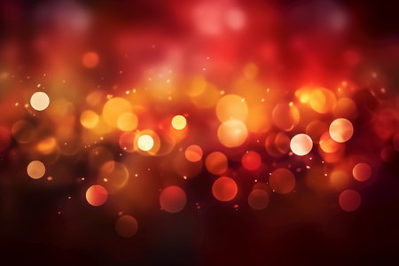 abstract background with bokeh defocused lights and stars.の素材