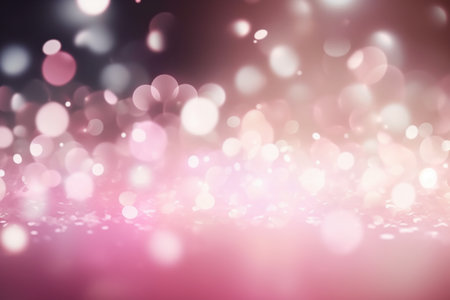 Abstract bokeh light background. Christmas and New Year concept.の素材