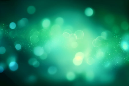 Abstract green bokeh background. Vector illustration for your design.の素材