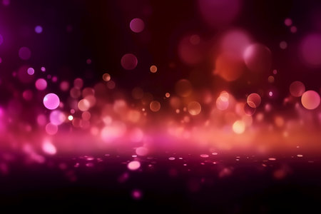 abstract background with bokeh defocused lights and stars.の素材