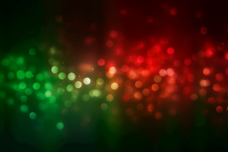 abstract background bokeh circles for Christmas and New Year holidaysの素材