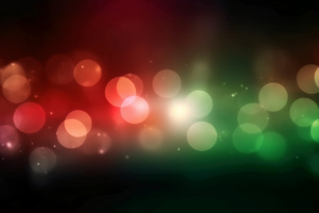 Abstract colorful bokeh background. Vector illustration. Blurred lights.の素材