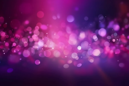 Abstract background with bokeh defocused lights and stars. Colorful background.の素材
