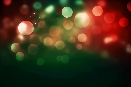 Abstract bokeh background. Christmas and New Year holidays background.の素材