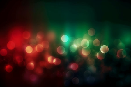 abstract background bokeh circles for Christmas and New Year backgroundの素材