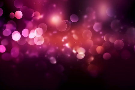 Purple bokeh abstract light background. Festive backdrop.の素材