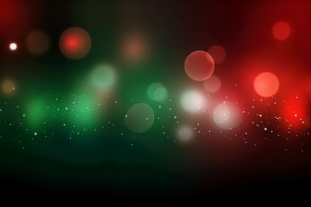 Abstract background with bokeh defocused lights. Vector illustration.の素材