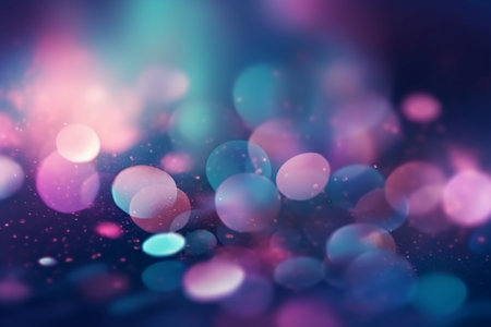 abstract background with bokeh defocused lights and stars.の素材