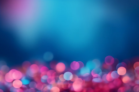 Abstract circular bokeh background. Colorful defocused lights.の素材
