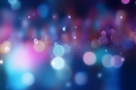 abstract background with bokeh defocused lights and stars.の素材