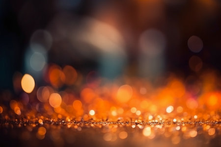 abstract glitter gold and black color bokeh defocused backgroundの素材