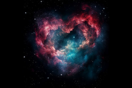 Small part of an infinite star field of space in the Universe.の素材