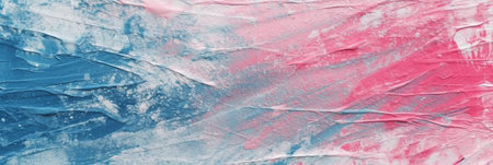 abstract pink and blue watercolor painting on canvas texture for backgroundの素材