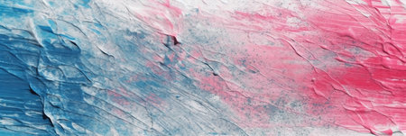 abstract pink and blue paint strokes on white paper, abstract backgroundの素材
