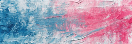 Abstract hand painted art background. Texture of strokes of colored paint with brushes of different sizes and shapes.の素材