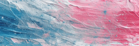 abstract pink and blue acrylic paint background texture with grunge brush strokesの素材