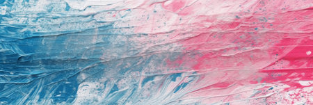 Paint smudges in blue and pink colors as a backgroundの素材