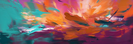 Abstract oil painting background. Oil painting on canvas. Modern art.の素材