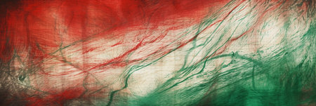 Grunge flag of Italy as a background. Horizontal imageの素材