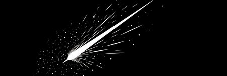White fireworks on a black background. Vector illustration. Eps 10.の素材