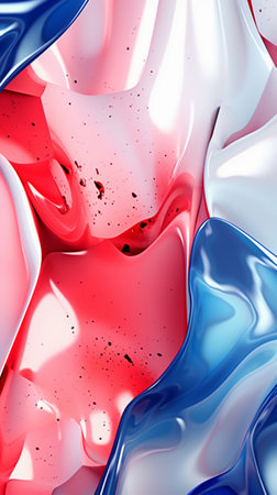 abstract background of colored liquid paint. 3d rendering, 3d illustration.の素材