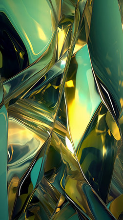 Abstract metallic background. 3d rendering, 3d illustration. Computer digital drawing.の素材