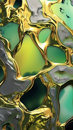 Abstract background with gold, silver and bronze colors. 3d renderingの素材