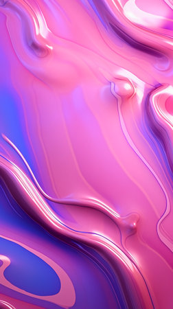 pink and purple abstract background with smooth lines and waves, 3d illustrationの素材