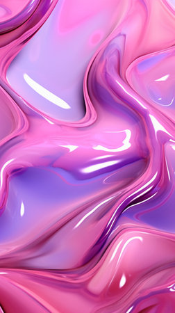 Abstract background of pink liquid. 3d rendering, 3d illustration.の素材