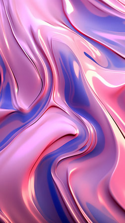 abstract background with smooth lines in pink and purple colors, 3d renderの素材
